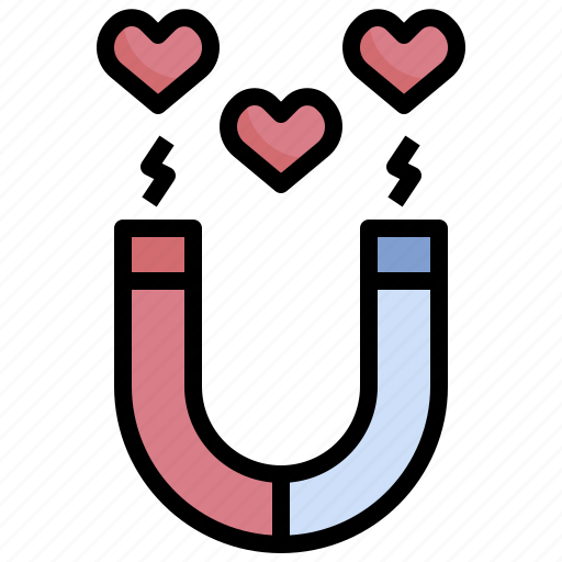 Magnet, love, heart, romance icon - Download on Iconfinder