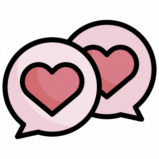 Speech, bubble, love, heart, chat, message icon - Download on Iconfinder