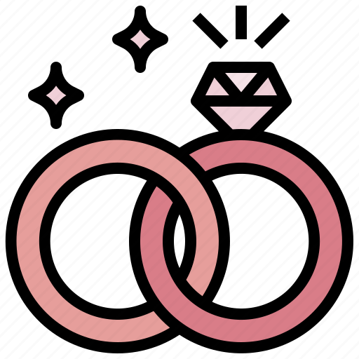 Wedding, rings, love, romance, diamond icon - Download on Iconfinder
