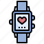 wristwatch, time, date, hand, watch, heart, love 
