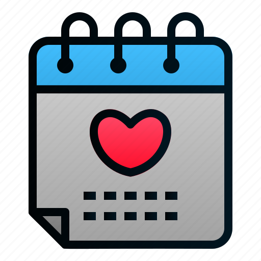 Calendar, date, love, marriage, romance, valentine, wedding icon - Download on Iconfinder