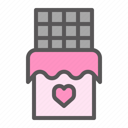 Chocolate, gift, love, present, romance, romantic, valentine icon - Download on Iconfinder
