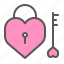 heart, lock, love, padlock, protection, romance, valentine 