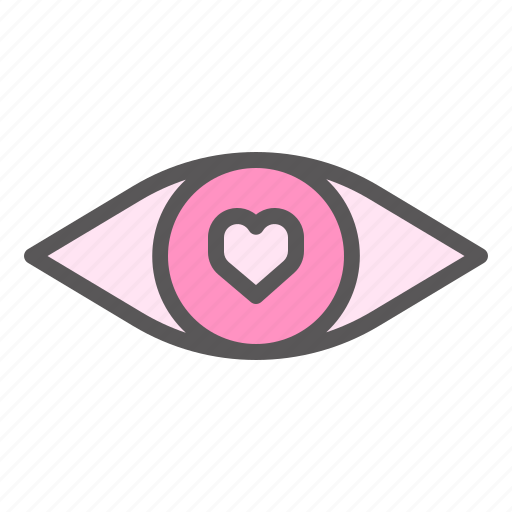 Eye, heart, love, romance, romantic, sight icon - Download on Iconfinder