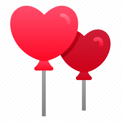 Balloon, heart, helium, marriage, romance, valentine, wedding icon - Download on Iconfinder