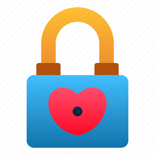 Love, marriage, padlock, romance, security, valentine, wedding icon - Download on Iconfinder