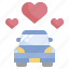 car, wedding, heart, love 