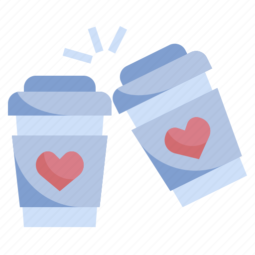 Cup, couple, heart, paper, love icon - Download on Iconfinder