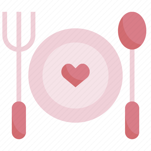 Dinner, lunch, heart, love, food icon - Download on Iconfinder