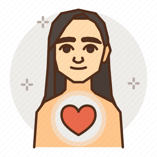 Love, female, person, human, heart, woman, girl icon - Download on Iconfinder