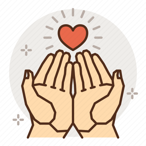 Love, hands, receive, accept, give, romance, heart icon - Download on Iconfinder
