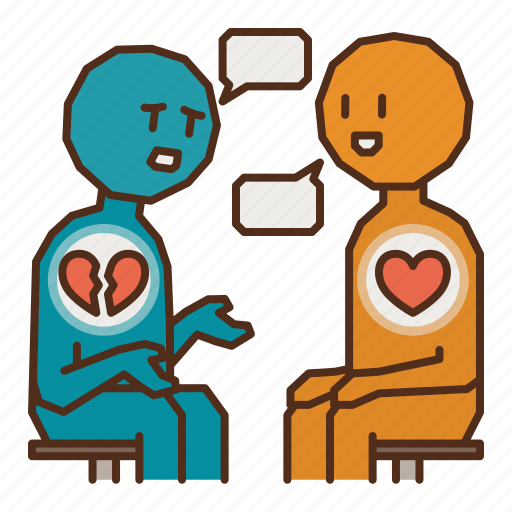 Support, counsel, talk, conversation, chat, communication, heart icon - Download on Iconfinder