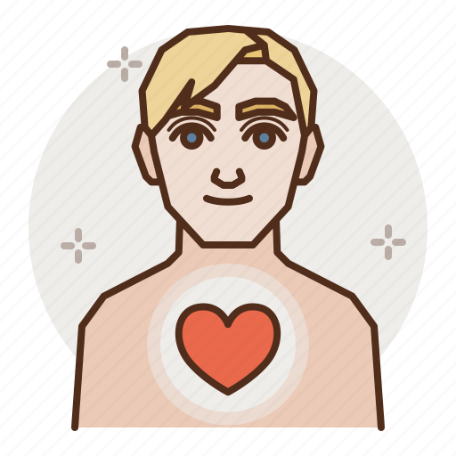 Love, male, person, human, heart, man icon - Download on Iconfinder