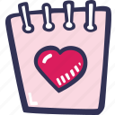 calendar, feelings, love, romantic, valentines, valentines day