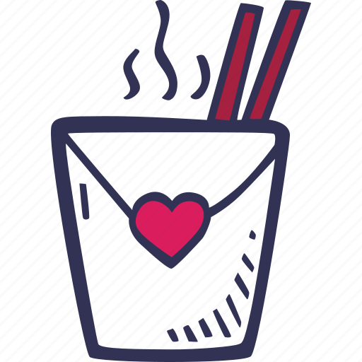 Chinese, feelings, love, romantic, takeout, valentines, valentines day icon - Download on Iconfinder