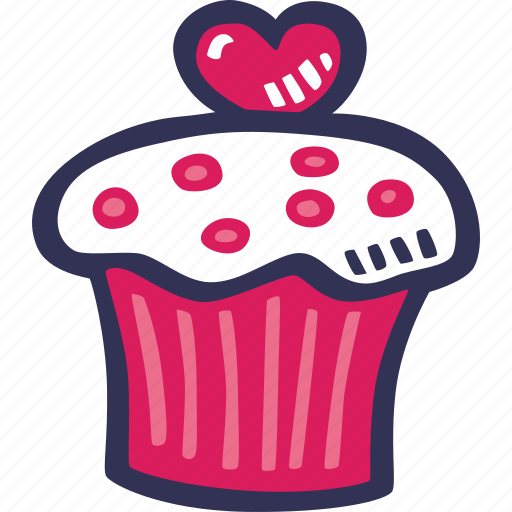 Feelings, love, muffin, romantic, valentines, valentines day icon - Download on Iconfinder