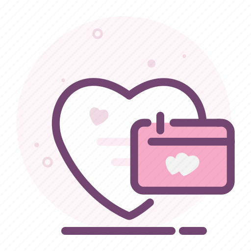 Calender, heart, love, romantic, valentine icon - Download on Iconfinder