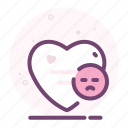 emoji, heart, love, romantic, sad, valentine