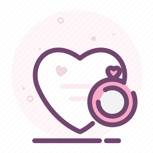Diamond, heart, love, ring, romantic, valentine icon - Download on Iconfinder