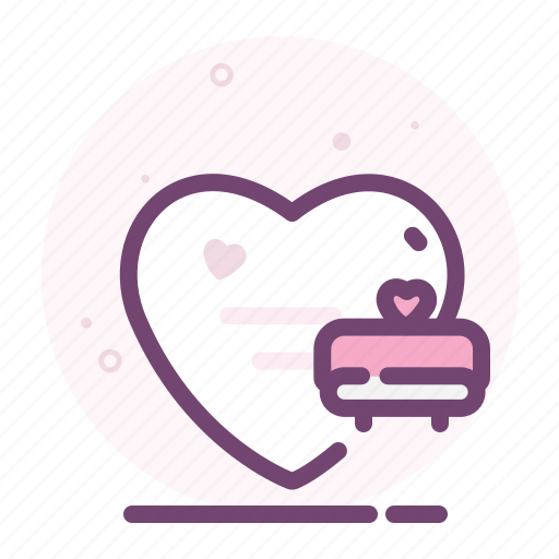 Bed, heart, love, romantic, sleep, valentine icon - Download on Iconfinder