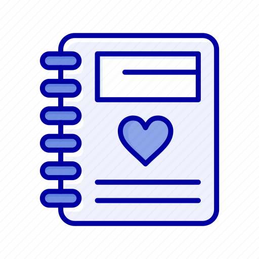 Heart, love, notebook, wedding icon - Download on Iconfinder
