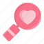 heart, heart search, magnifier, magnifying, search, valentine, valentine day 