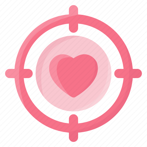 Aim, heart, love, love target, target, valentine, valentine day icon - Download on Iconfinder