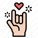 finger, gesture, hand, love, sign