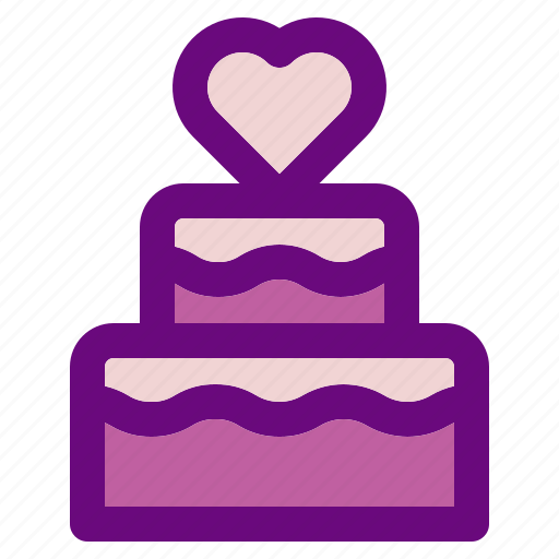 Love, valentine, wedding, married, romance, romantic, cake icon - Download on Iconfinder