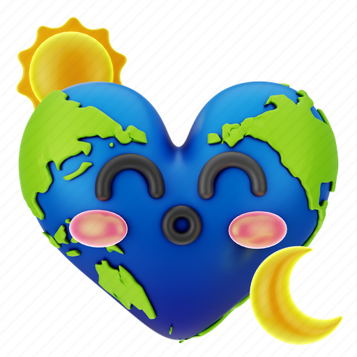 Love, mother earth, environment, sustainability, conservation, eco-friendly, nature 3D illustration - Download on Iconfinder