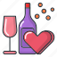 love, wine, heart, valentine, valentines 