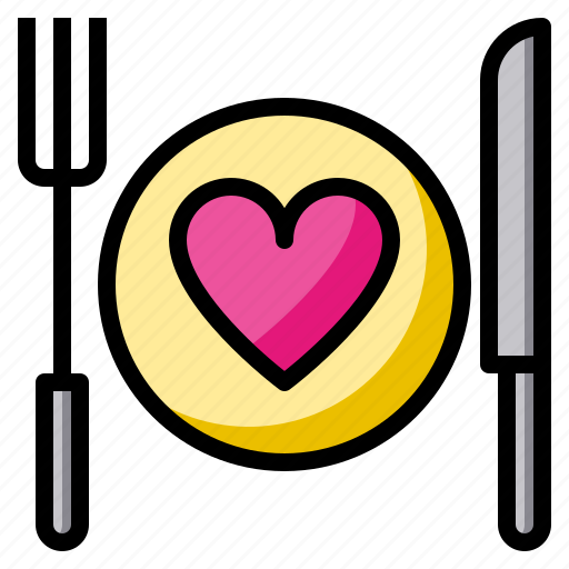 Dinner, heart, party, happy, dating icon - Download on Iconfinder