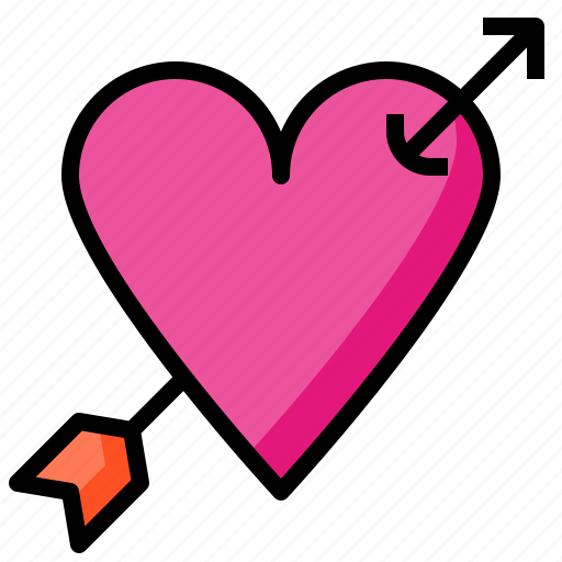 Love, arrow, heart, valentine, romance icon - Download on Iconfinder
