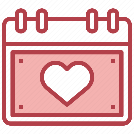 Calendar, time, date, love, valentines icon - Download on Iconfinder