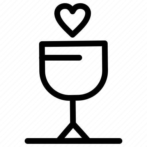 Drink, glass, romance, valentine icon - Download on Iconfinder