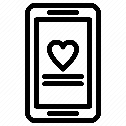Cell, love, mobile, romantic, valentine icon - Download on Iconfinder