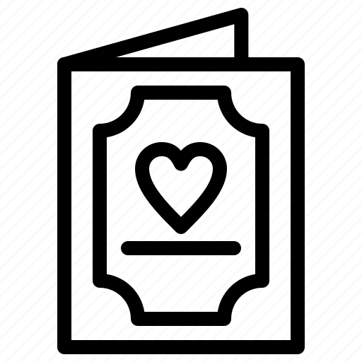 Card, love, romantic, valentine, wedding icon - Download on Iconfinder