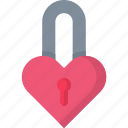 padlock, valentines day, protect, private, secure, heart, love, security, lock