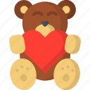 teddy, bear, love and romance, teddy bear, valentines day, doll, gift, heart, love