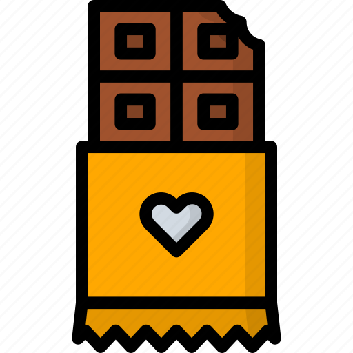 Chocolate, food and restaurant, valentines day, dessert, heart, love, candy icon - Download on Iconfinder