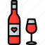 wine, food and restaurant, valentines day, beverage, alcohol, heart, love, restaurant, drink 