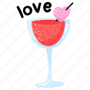 love drink, romantic drink, valentine drink, juice, cocktail