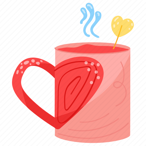 Valentine tea, love tea, romantic tea, love drink, valentine drink sticker - Download on Iconfinder