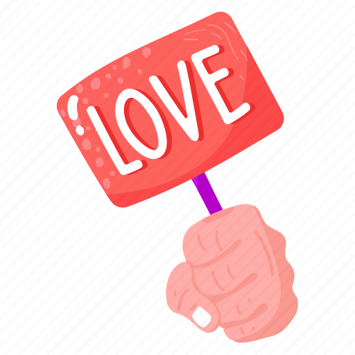 Love card, signboard, love board, placard, poster sticker - Download on Iconfinder
