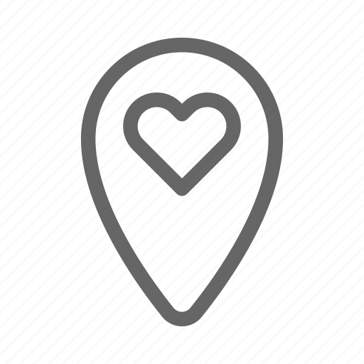 Heart, love, pin icon - Download on Iconfinder on Iconfinder