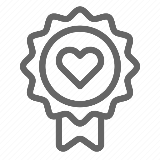 Award, badge, heart, love icon - Download on Iconfinder