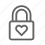 heart, lock, love, secure 