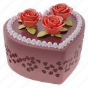 cake, valentines, roses, aniversary, celebration