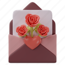 card, roses, invitation, love, valentine