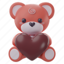 teddy bear, valentines, toy, love, heart